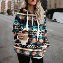 Load image into Gallery viewer, Ethnic Print Plush Sweater
