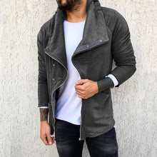 Load image into Gallery viewer, Solid Hooded Long Sleeve Jacket
