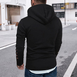 Paneled Hoodie Sweatshirt