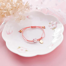 Load image into Gallery viewer, Hand Crafted Lucky Cat Knotted Bracelet
