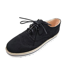 Load image into Gallery viewer, Women&#39;s flat suede casual shoes round toe

