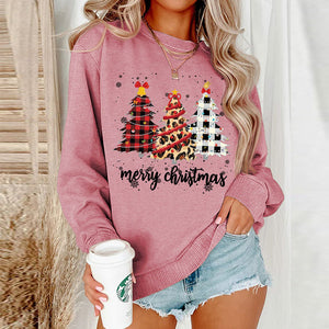 Women Xmas Top Crew Neck Sweatshirts