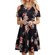 Load image into Gallery viewer, Short Sleeve Off Shoulder Dress
