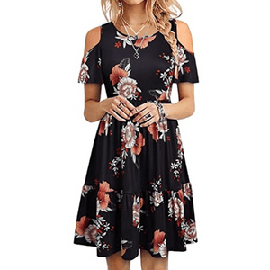 Short Sleeve Off Shoulder Dress