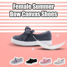 Load image into Gallery viewer, Female Summer Bow Canvas Shoes
