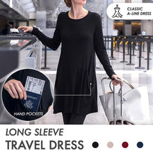 Load image into Gallery viewer, Long Sleeve Sweatshirt Travel Dress
