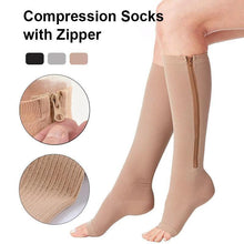 Load image into Gallery viewer, Compression Socks with Zipper
