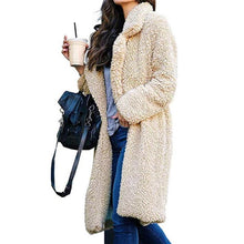 Load image into Gallery viewer, Long Fluffy Sherpa Coat Solid Teddy Bear Coats

