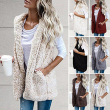 Load image into Gallery viewer, Plush Vest with Hooded Pockets
