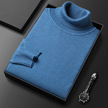 Load image into Gallery viewer, Men&#39;s Solid Color Turtleneck Sweater
