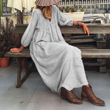 Load image into Gallery viewer, Women&#39;s Cotton Linen Dress

