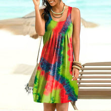 Load image into Gallery viewer, Tie-Dye Casual Sleeveless Dress
