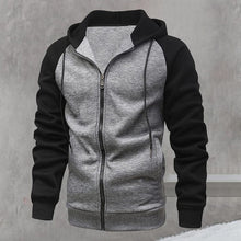Load image into Gallery viewer, Color Contrast Cardigan Hoodie

