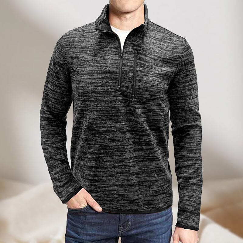 Men's Half Zip Stand Collar Sweatshirt