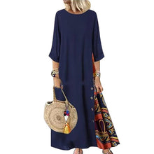 Load image into Gallery viewer, Contrast 3/4 Sleeve Dress
