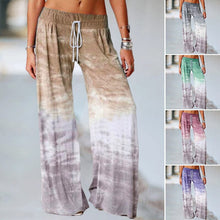 Load image into Gallery viewer, Loose Ombre Print Yoga Wide-Leg Jogger Pants
