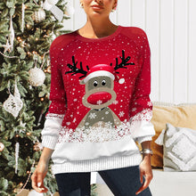 Load image into Gallery viewer, Christmas Print Raglan Sleeve Sweatshirt
