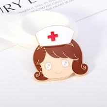 Load image into Gallery viewer, Love Heart Stethoscope Mini Brooch
