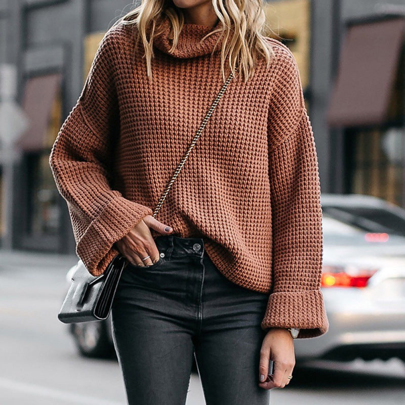 Turtleneck Loose Knitted Sweater