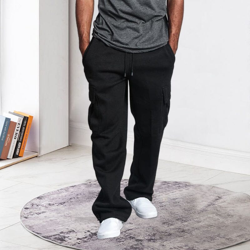 Men's Straight Cargo Pants Trousers Cozymoo
