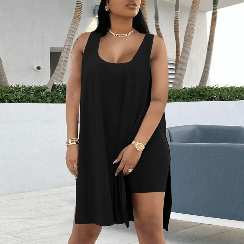 Loose Solid Color Long Two Piece Set