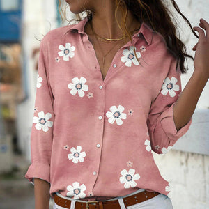 Floral Lapel Shirt