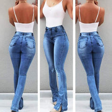 Load image into Gallery viewer, Shredded Flare Jeans

