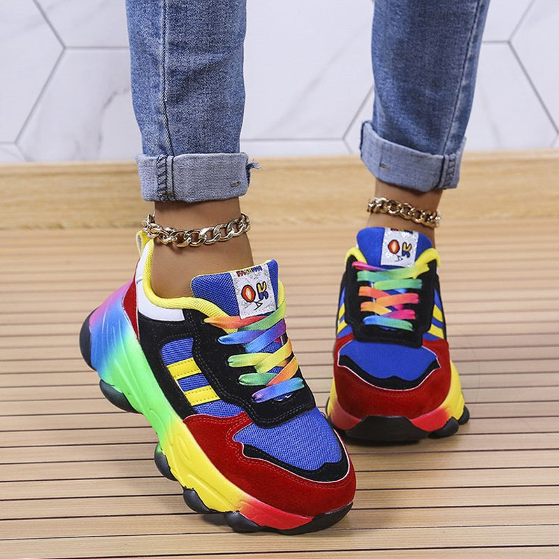 Hip Hop Street Sports Rainbow Sneakers