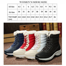 Load image into Gallery viewer, Waterproof Women High-Top Cotton Shoes
