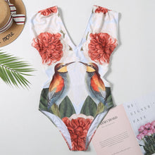 Load image into Gallery viewer, One-piece swimsuit Multicolor artistic style
