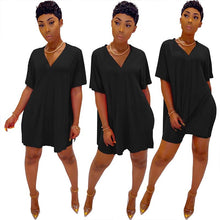 Load image into Gallery viewer, V-neck Batwing Sleeve Top &amp; Short Set

