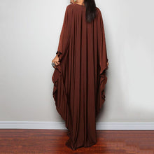 Load image into Gallery viewer, Loose V neck Plus Size Long Solid Color Bikini Cover-Up
