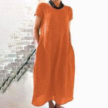 Load image into Gallery viewer, Loose Solid Color Dress( Smaller than normal size,please order at least 1 size up)
