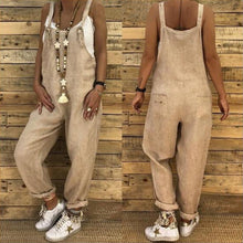 Load image into Gallery viewer, Casual Jumpsuits Overalls Baggy Bib Pants Plus Size
