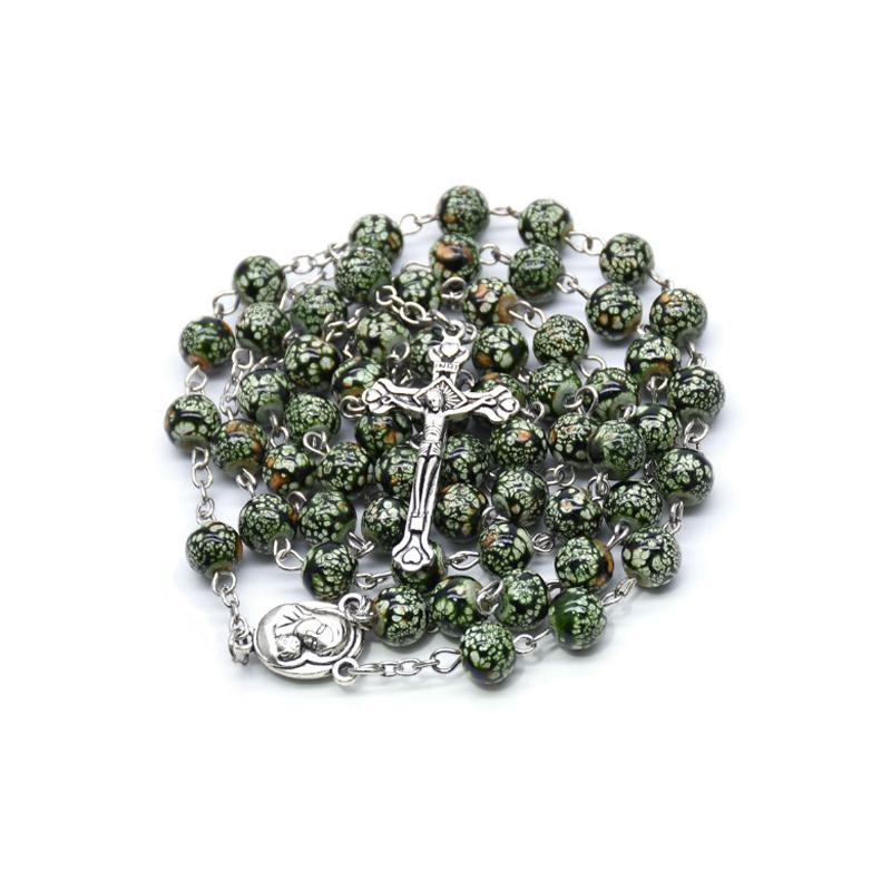 Handmade Blue Onyx Rosary Beads