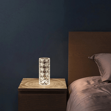 Load image into Gallery viewer, Rose Rays Crystal Diamond Table Lamp

