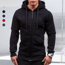 Load image into Gallery viewer, Zip Solid Hoodie
