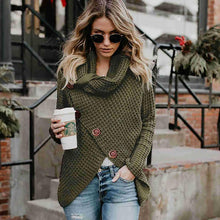 Load image into Gallery viewer, Irregular Ladies High Collar Sweater
