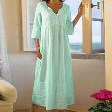 Load image into Gallery viewer, COTTON LINEN SNAP FRONT DUSTER
