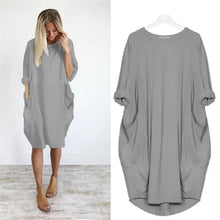 Load image into Gallery viewer, Loose Swing Panel Long Dress
