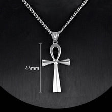 Load image into Gallery viewer, Stainless steel ancient Egyptian Cross men&#39;s Necklace
