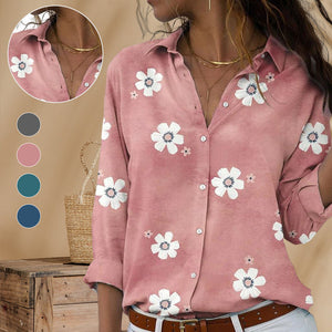 Floral Lapel Shirt