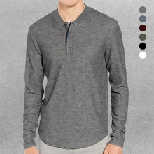 Load image into Gallery viewer, Henry Collar Button T-Shirt
