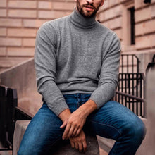 Load image into Gallery viewer, Long Sleeve Turtleneck Oversized Knit Sweater
