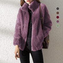 Load image into Gallery viewer, Padded Coat Stand-collar Double-faced Fleece Jacket
