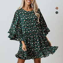 Load image into Gallery viewer, Printed Doll Sleeve Dress
