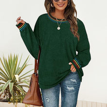 Load image into Gallery viewer, Women&#39;s Solid Color Round Neck Loose Sweatshirt
