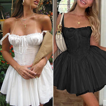 Load image into Gallery viewer, Corset Lace Mini Dress

