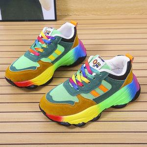 Hip Hop Street Sports Rainbow Sneakers