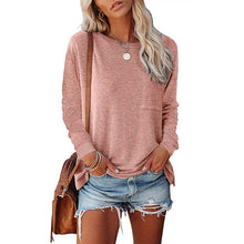 Load image into Gallery viewer, Pocket Slit Long Sleeve T-Shirt
